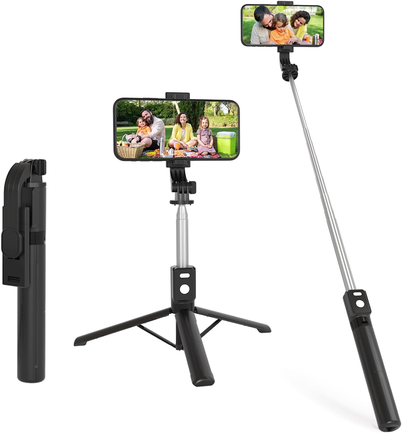 Palo Selfi Trípode 3 En 1 Multifunción